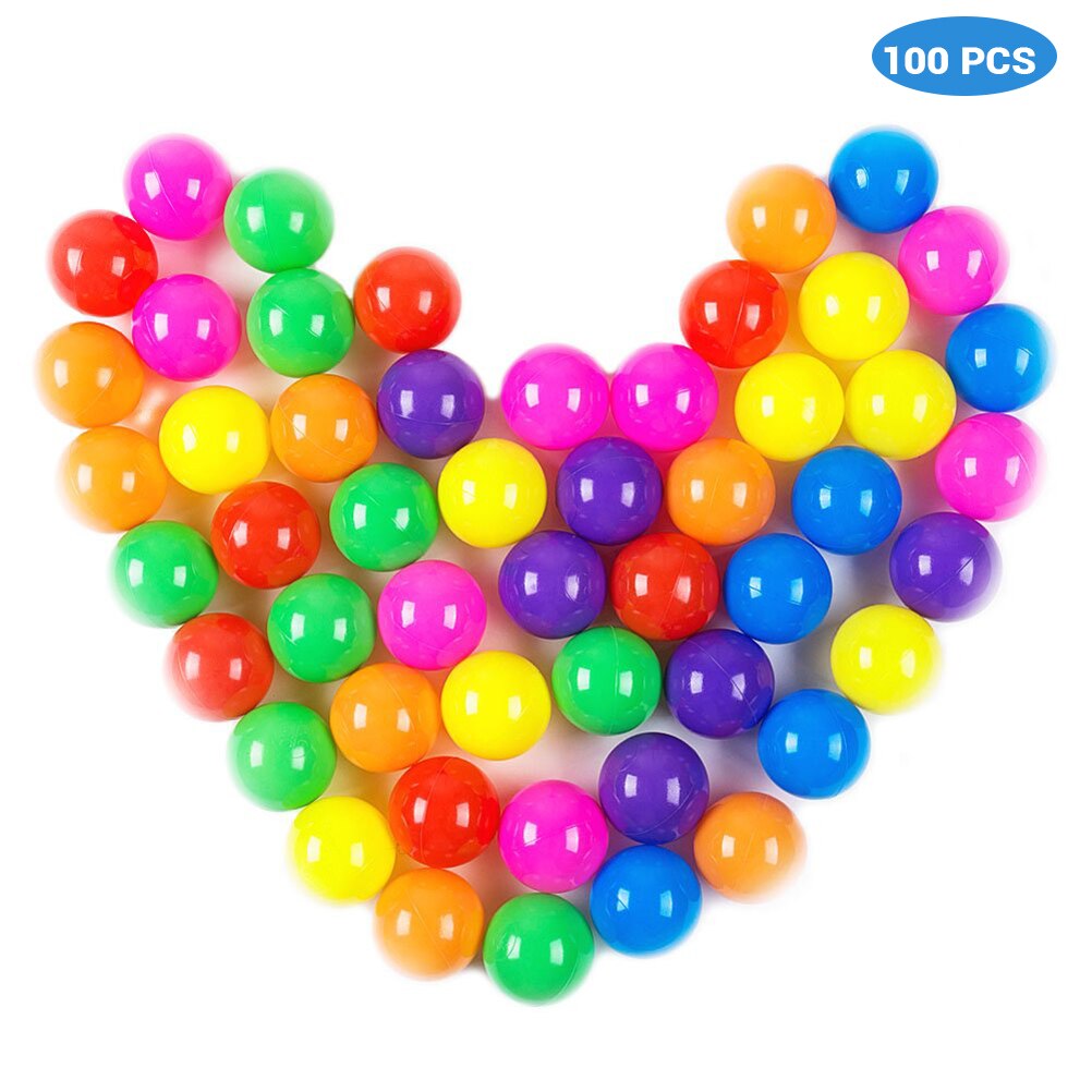 100 Pcs Marine Ball Soft Plastic Balls Fun Baby Swimming Pool Toy Pool Wave Ball Diameter 5.5 Cm: 100pcs