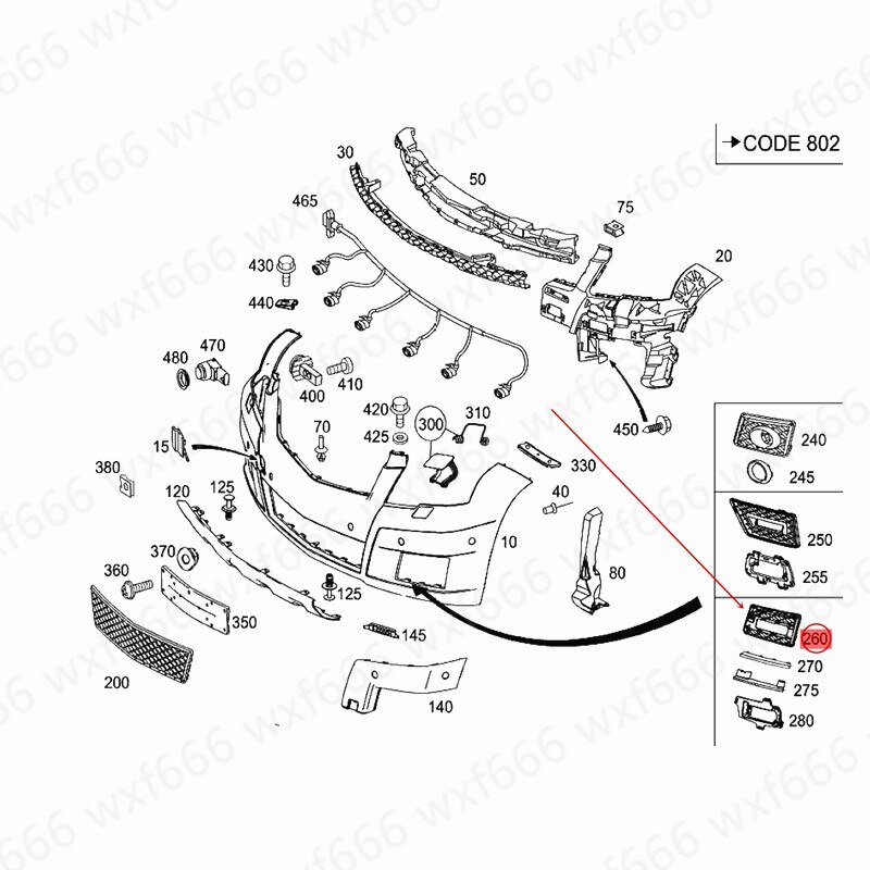 Car Fog light box Fog lampshade Daytime lampshad GLK300mer ced es-be nzGLK350 Fog light decorative frame Fog light grille