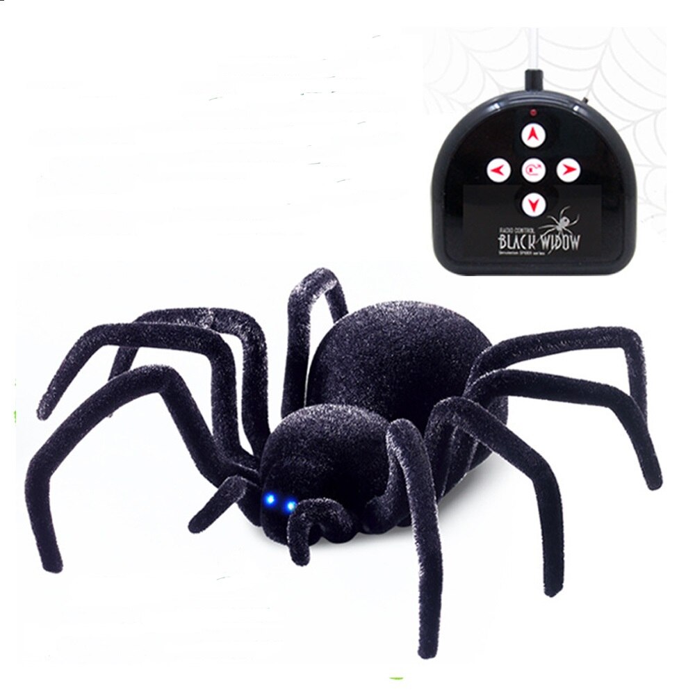 Väggklättring spindel fjärrkontroll leksaker infraröd rc tarantula kid leksak simulering furry elektronisk spindel leksak för barn pojkar