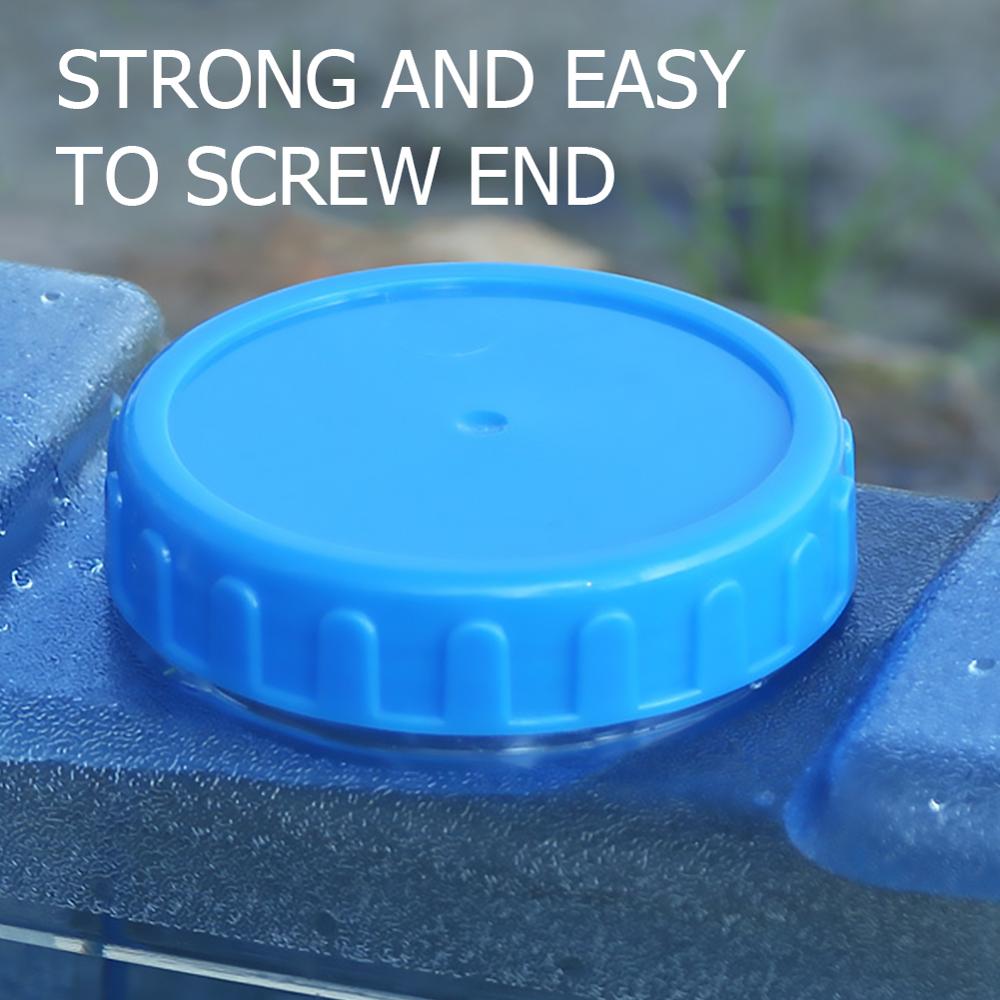 Bærbar vandtankcontainer 7.5/10/12/15l bilkørsel pc tykvandsspandcontainer med vandhane til campingvandring