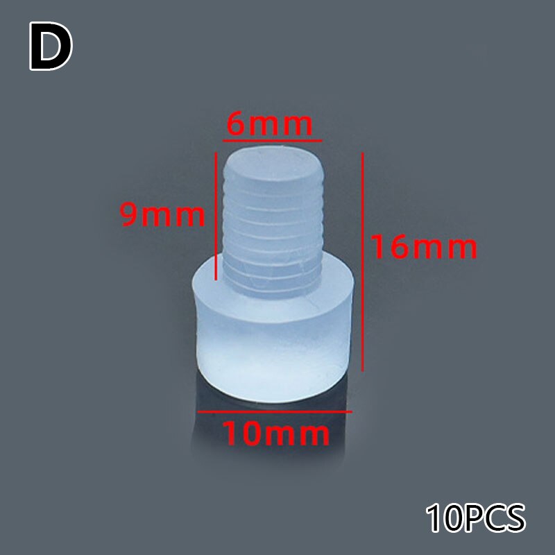 10Pcs Kabinet Meubilair Antibotsing Deeltje Ingebed Dikke Mute Noise Pad Transparante Rubber Pvc Clear Home Decor: D