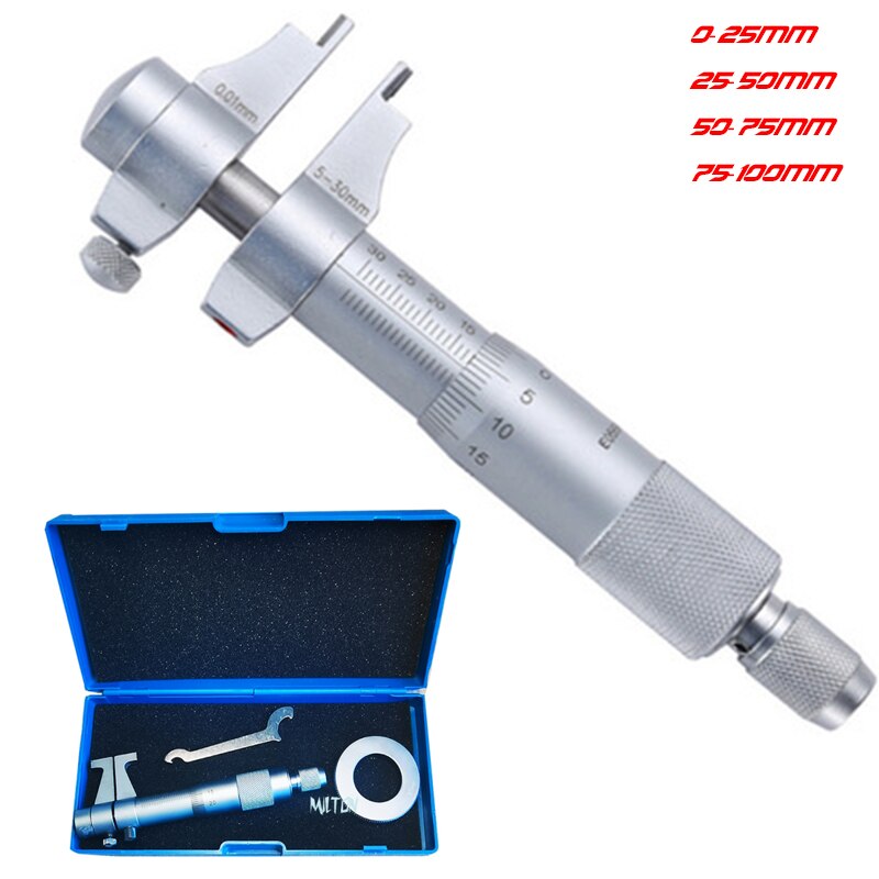 Metric Screw Carbide Gauge Inside Micrometer Internal Diameter Precision Measuring Instrument Internal Diameter Gauge Tools