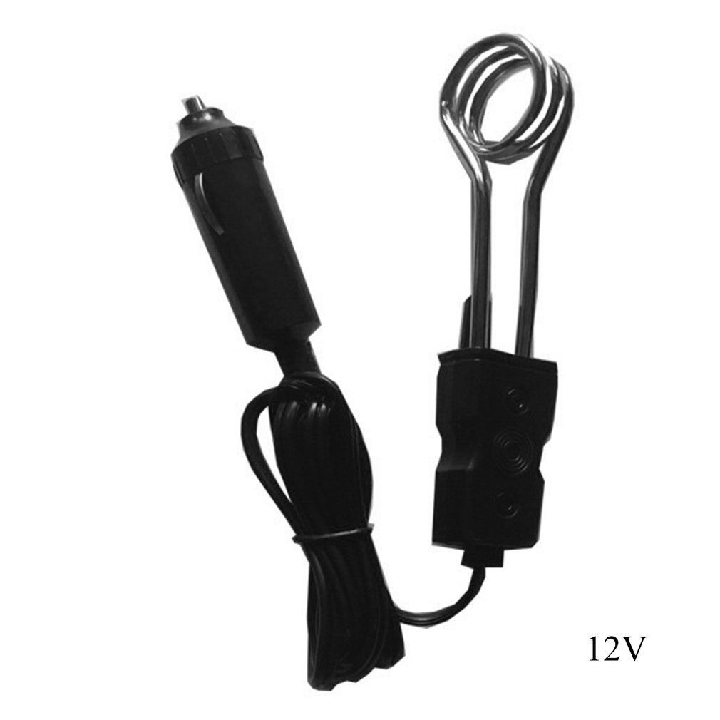 Portable 12/24V Car Immersion Heater Auto Electric Tea Coffee Water Heater: Default Title