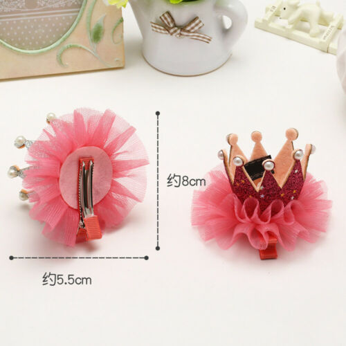 Princess Floral Tiara Pearl Hairband Wedding Crown Toddler Baby Kids Girls Head Band Party Costume