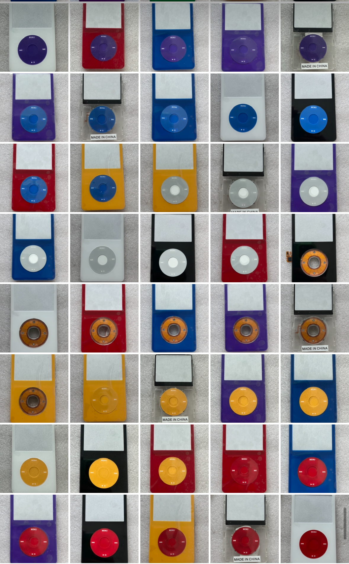 Click Wheel Flex Apple iPod Classic/vidéo 5e 5,5e génération 30 Go 60 Go 80 Go Clé tactile A1136