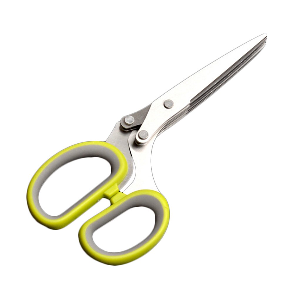 5-Blades Super Sharp Stainless Steel Kitchen Knife Useful Shredded Scissors Kitchen Herb Scissors TOB: Default Title