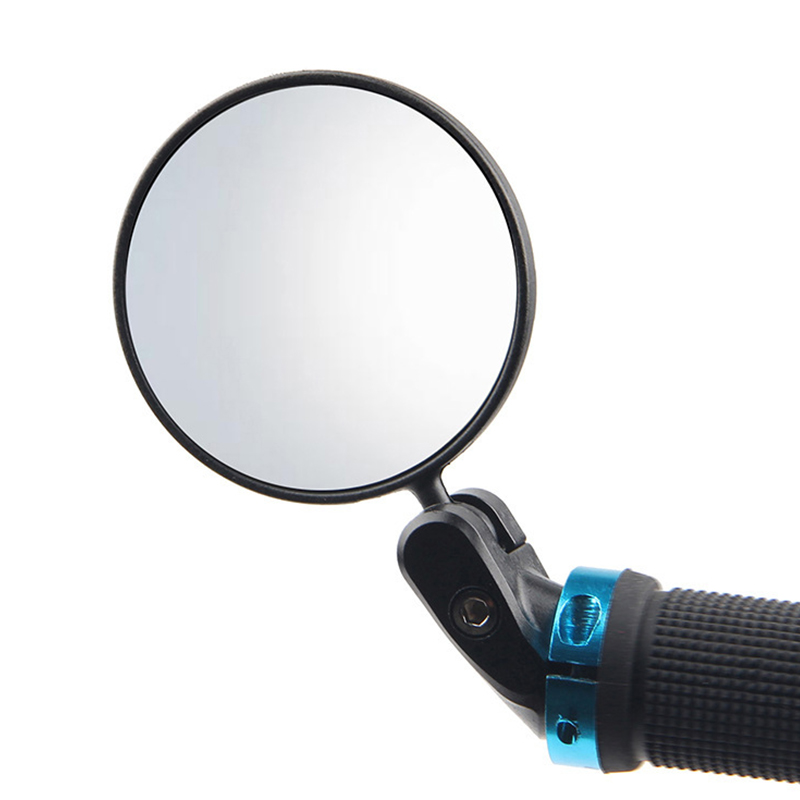 Universal Motocicleta Handle Bar End Espelhos, Redondo, Dobrável Rear View Espelhos, Moto, Bicicleta Espelho Lateral, Seguro Ciclismo Acessórios