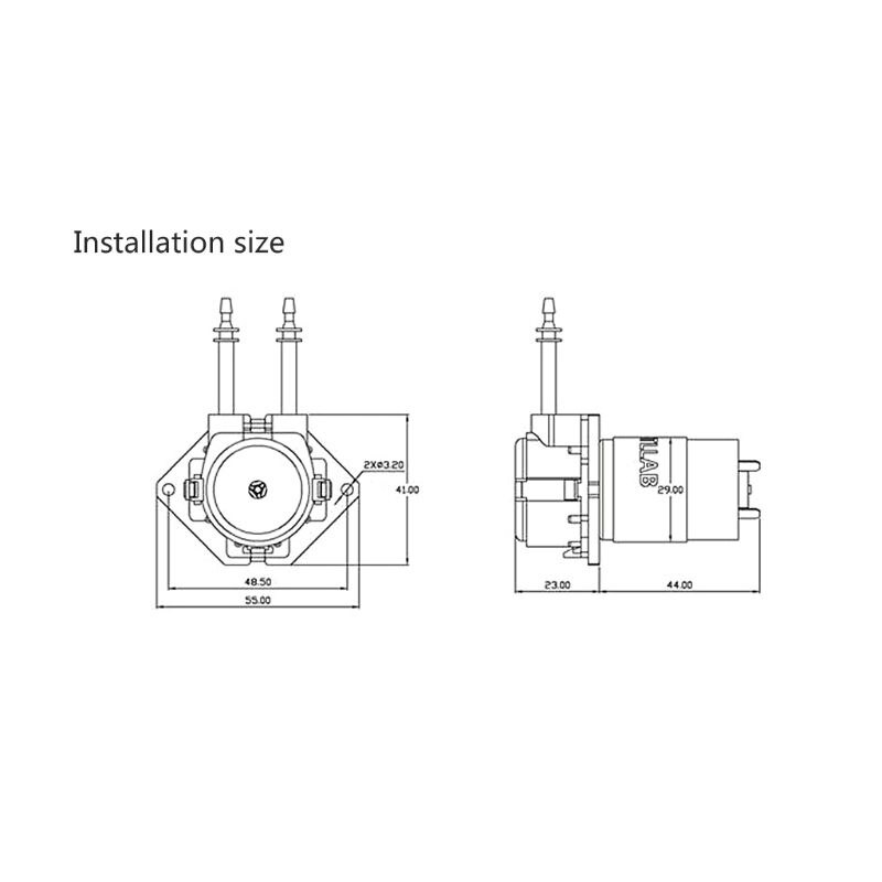 12V DC Peristaltic Pump Micro Self Priming Mute DIY Liquid Water Lab Dosing Aquarium Lab Analytical Industry Household