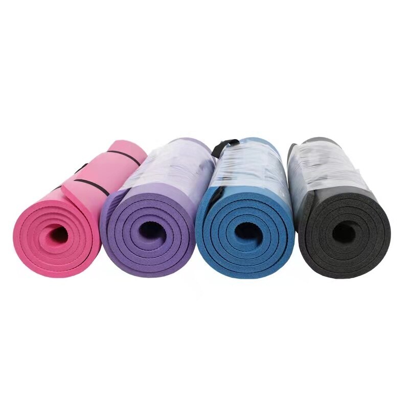 10Mm Dikke Yoga Mat Anti-Slip Sport Fitness Mat Eva Comfort Foam Yoga Mat Voor Oefening Yoga En pilates Gymnastiek Mat: Default Title