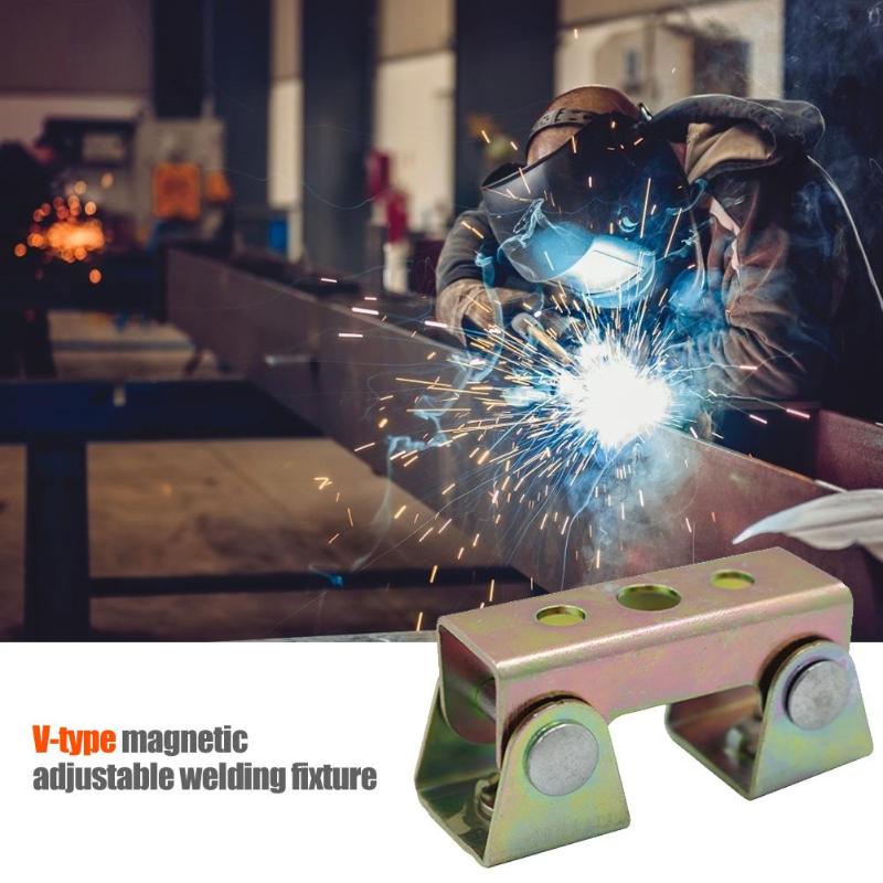 V-shaped Magnetic Welding Holder Welding Fixture Adjustable Magnetic V-pads