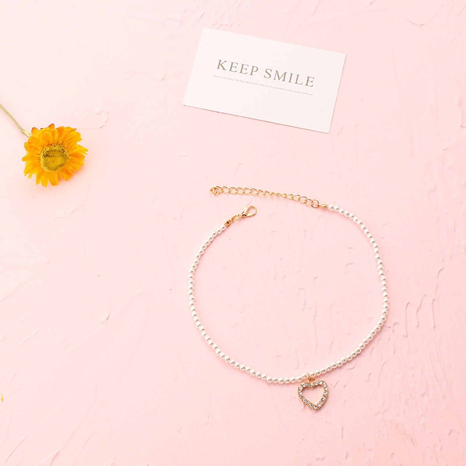 Gioielli con collana girocollo di perle dolci per donne di moda perline romantiche girocolli a catena regalo di compleanno gioielli per feste: 2