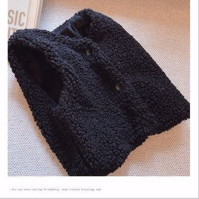 Baby Peuter Baby Meisjes Herfst Winter Baby Dikke Vest Meisjes Jongens Berber Fleece Vest Baby Meisje Winter Kleding 0-24M: Black / 24M
