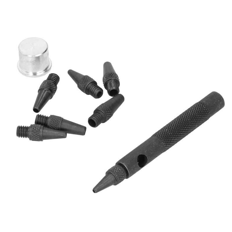 Leather Craft DIY Tool Hole Punch Combination Multiple Specifications 2‑5mm With Anti-slip Handle Round Hole Belt for Leather
