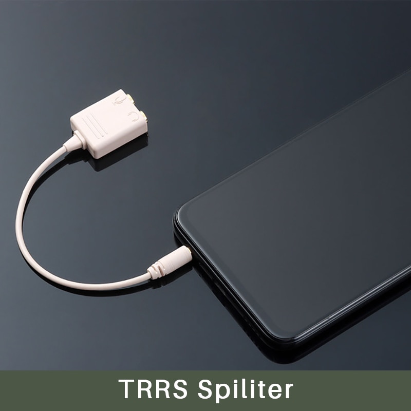 Ulanzi 3.5mm TRS to TRRS Splitter Adapter Cable for RODE VideoMicro VideoMic Go BY-MM1 Transfer From Smartphone to Microphone: TRRS Spiliter