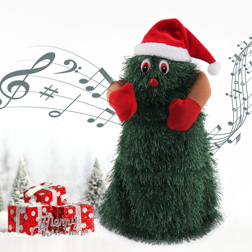 Julemanden musikalsk legetøj dans sang juletræ dukke boligindretning xmas år jul hjem fest vokal legetøj