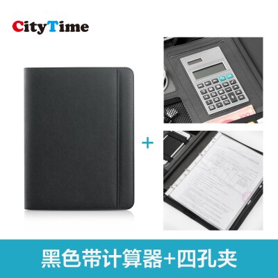 A4 multi-function file leather sales manager folder: 4