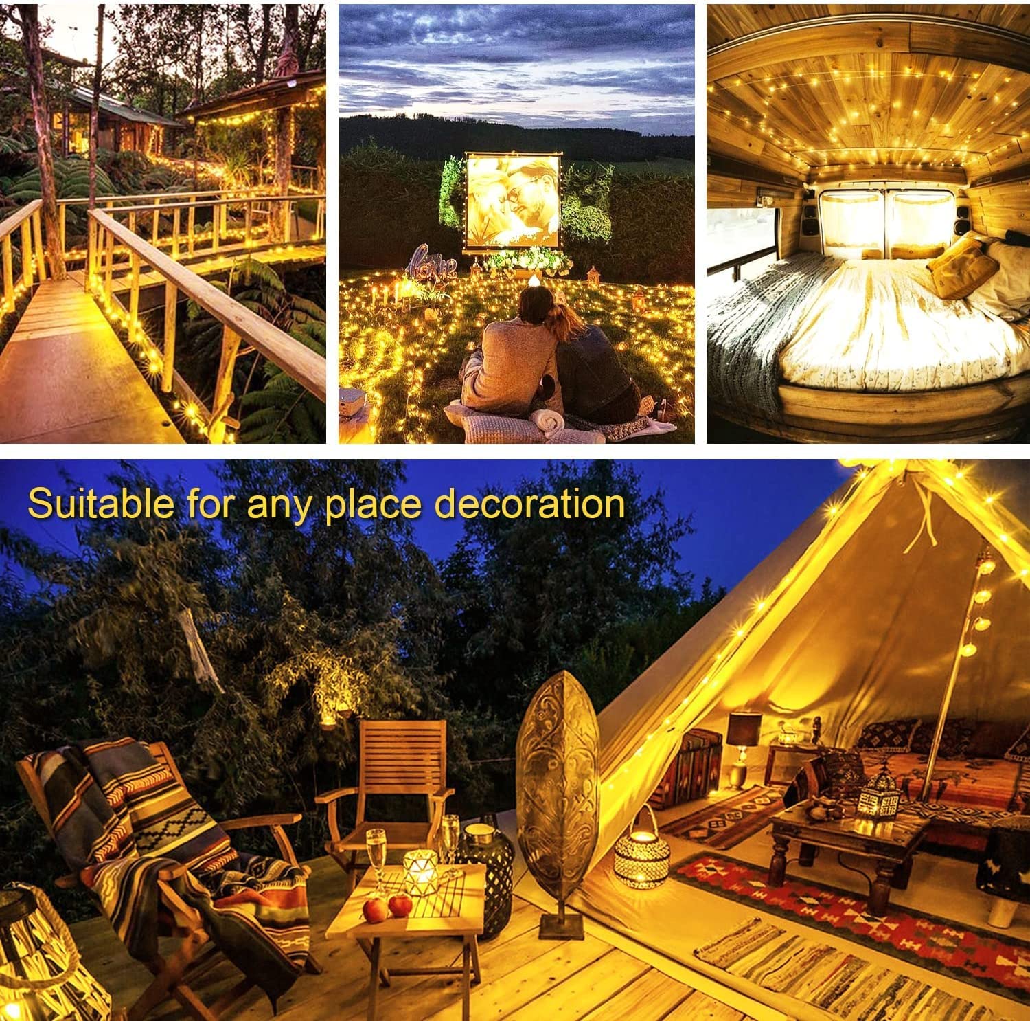 LED Solar String Light Outdoor Garden Fairy Lights Led Twinkle Waterproof Lamp for Christmas Party Decor 7m/12m/22m/32m/52m/102m