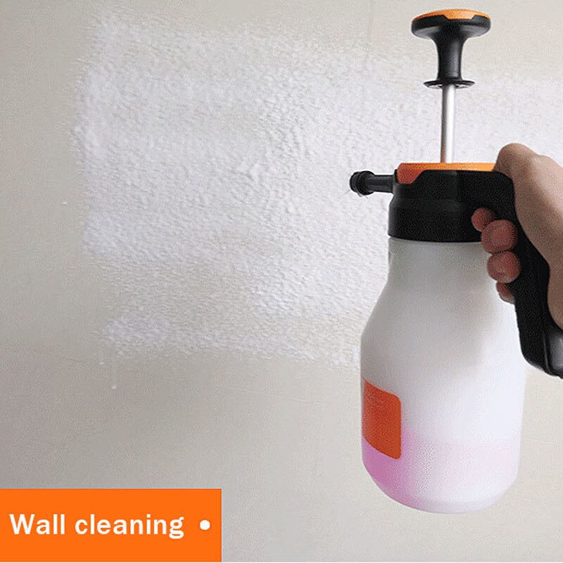 2L Plastic Foam Watering Can Pressure Type Small-scale Sprayer Car Cleaning High Pressure Watering Can Window Cleaning Tool