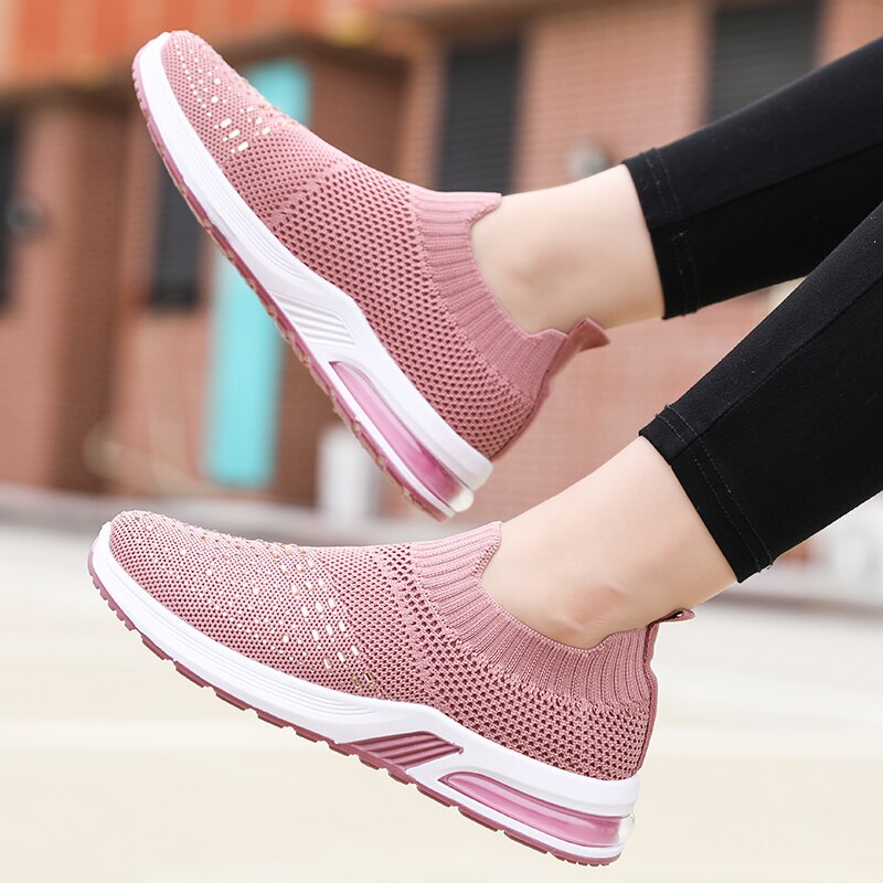 Tennis dames herfst dames tennisschoenen comfort sportschoenen dames fitness sneakers sportschoenen sportschoenen dames: Roze / 10