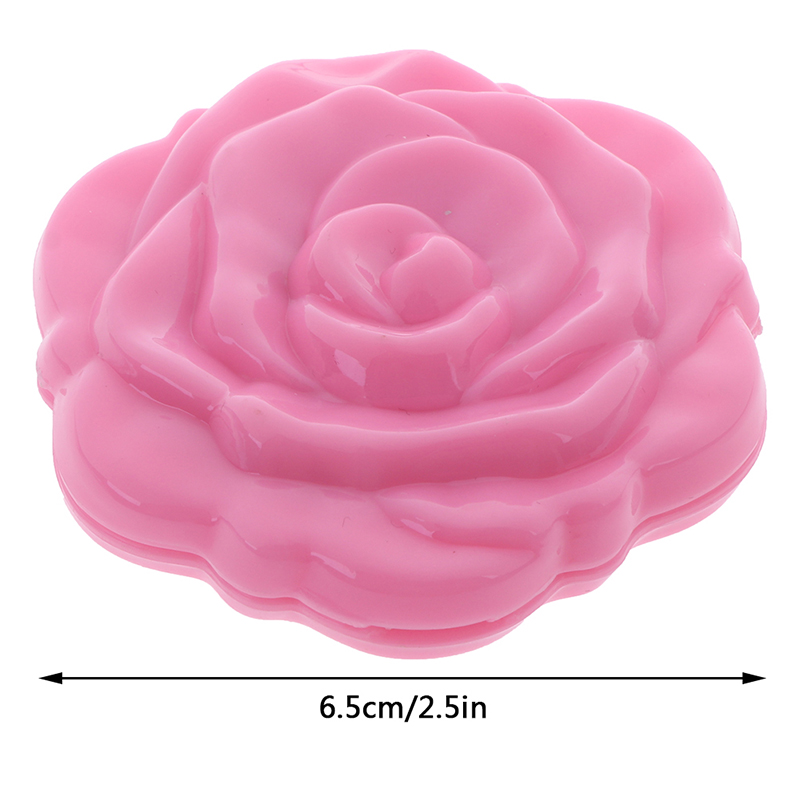 Double Side Make Up Mirror Mini Rose Flower Make Up Mirror Compact Portable Girls Pocket Mirror Unique