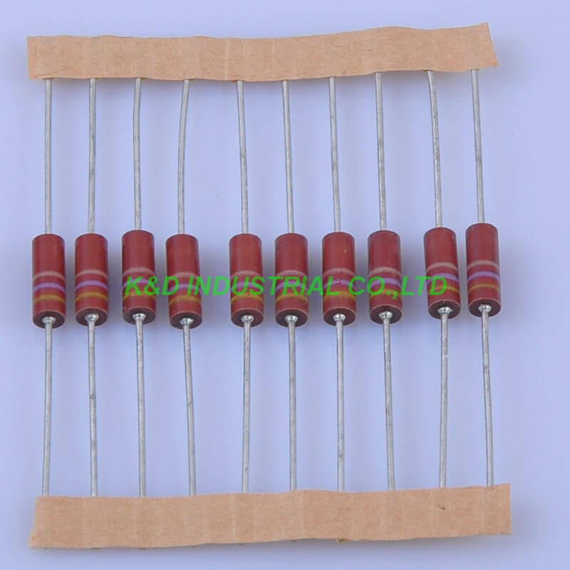 10x Carbon Composition Resistors - 0.5W, 470 Ohm & 0.33 Ohm - Non-Grounding Electric Plug