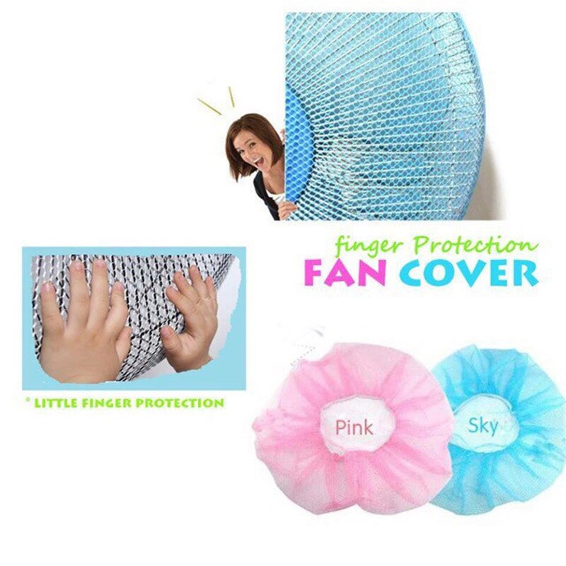 Suministros de seguridad para niños, bolsa protectora de rejilla para ventilador, protección de seguridad para dedos de bebé, cubierta de seguridad textil