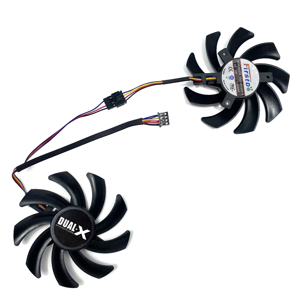 Wentylator chłodzący nowy wentylator 85MM 4PIN FDC10H12S9-C FD7010H12S HD7950 GPU dla jego RX580 470 Sapphire R9 270 280X HD7870 HD7950 HD6850