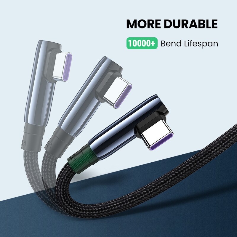 UGREEN 5A USB Tipo C Cavo Veloce Sovralimentare 40W USB C Carica Rapida 3.0 Tipo-C USB Veloce cavo di ricarica per Huawei Compagno di 30 pro P30