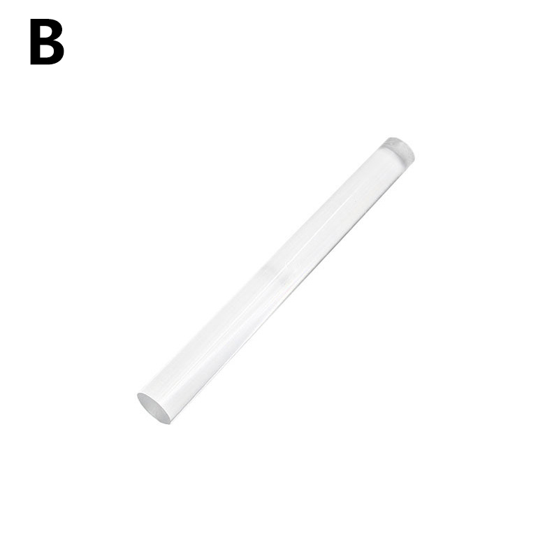 1Pcs Acryl Transparante Klei Roller Board Plaat Diy Handgemaakte Craft Accessoires Polymeer Aardewerk Modellering Art Klei Gereedschap: 02