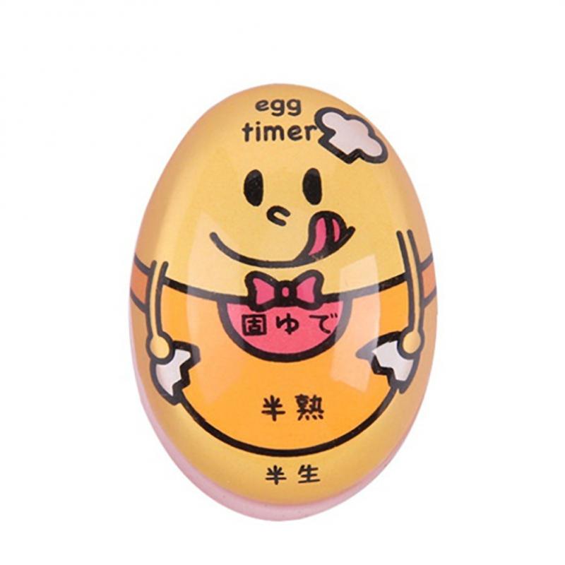 1pcs Egg Perfect Color Changing Timer Yummy Soft Hard Boiled Eggs Cooking Kitchen Eco-Friendly Resin Egg Timer Red Timer Tools: 08