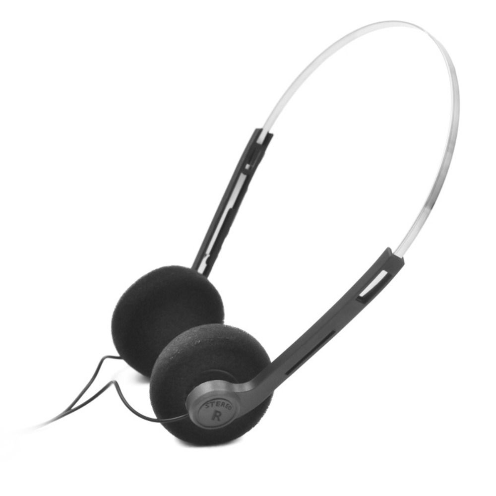 Casque filaire classique vintage-80 s, baladeur MP3, petit, portable, réglable, rétro, sauna, téléphone, ordinateur portable: Rouge