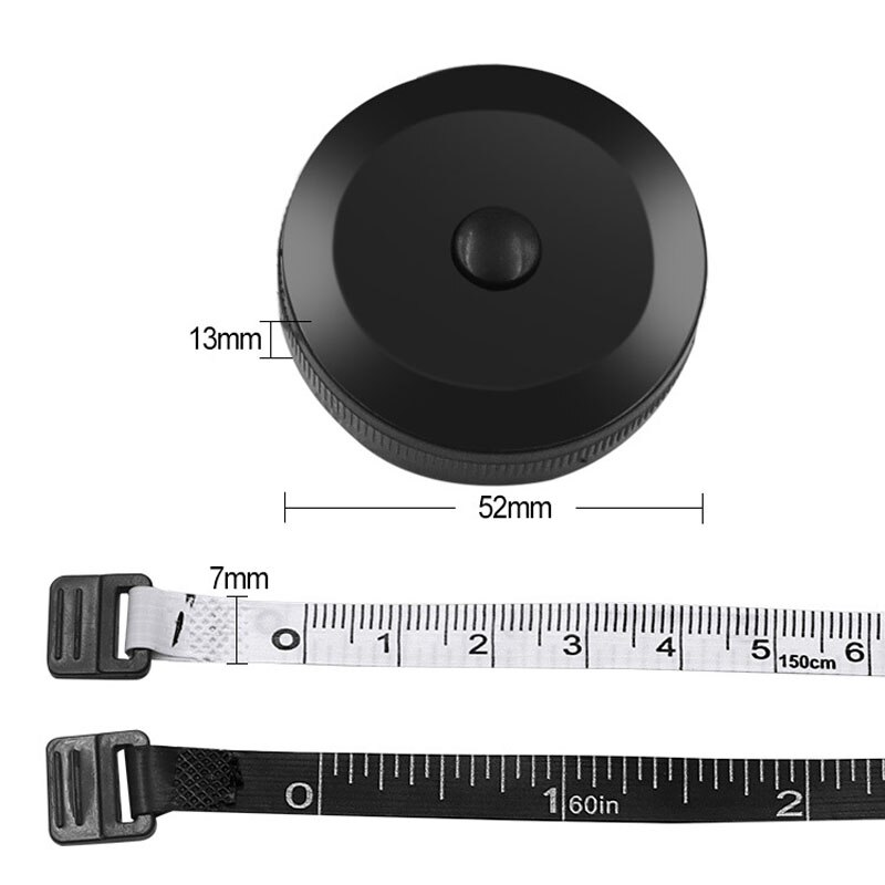 Regla de costura automática de 150cm/60 pulgadas, medidor de cinta métrica de costura, regla retráctil para medir el cuerpo, cinta métrica suave para costura a medida
