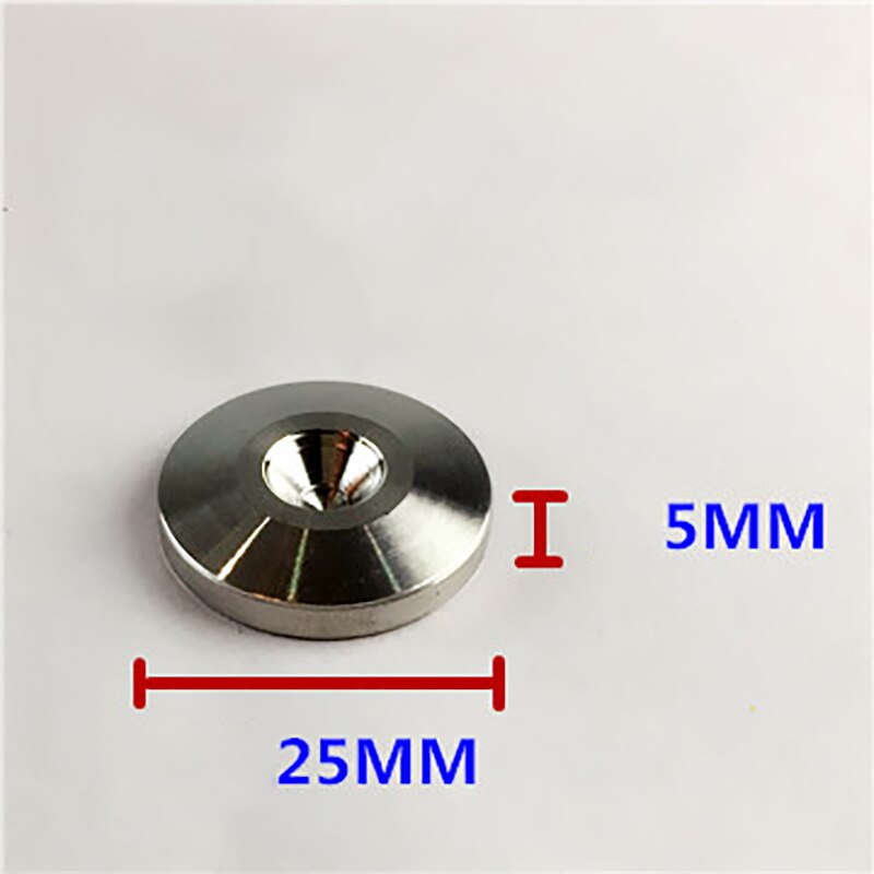 4 Pcs 304 Rvs Speaker Spikes Cd Versterker Draaitafel Pad Stand Voeten Luidspreker Box Spikes Cone Vloer Voet Nail: Pad D