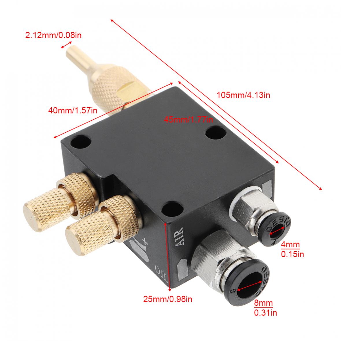 Precisie Mist Koelvloeistof Smering Spray Systeem Met 1.5M Flexibele Pijp En Terugslagklep Metalen Snijden Graveren Cooling Machine