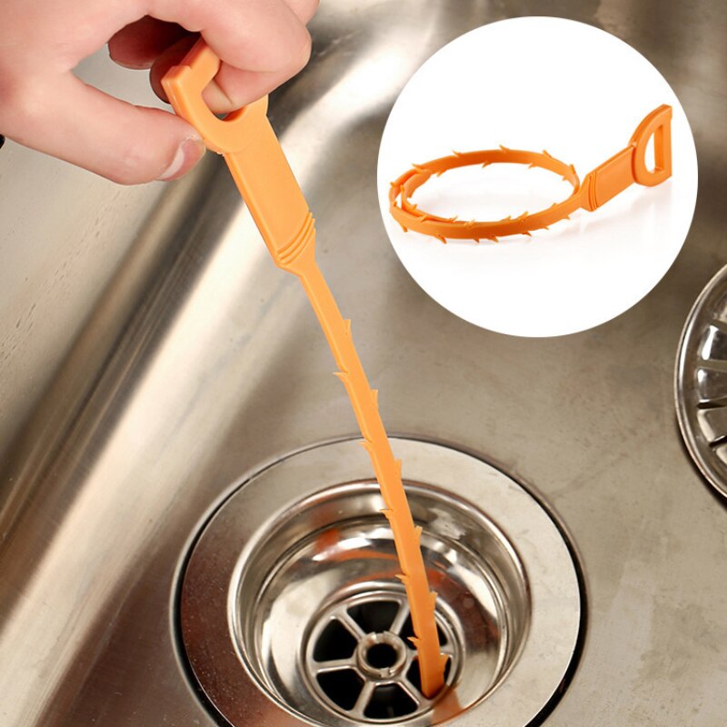 1 Pcs Flexibele Riool Borstel Thuis Buigbare Sink Tub Wc Bagger Pijp Snake Borstel Gereedschap Badkamer Keuken Cleaning Tools