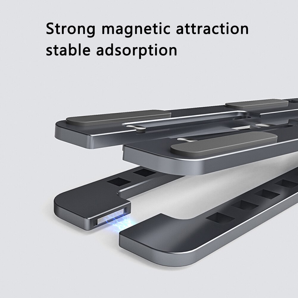 Bærbar bærbar stativ mobiltelefonstativ bokhylle justerbar stasjonær notisbokholderholder til 14-17.3 tommer pc bærbar pc