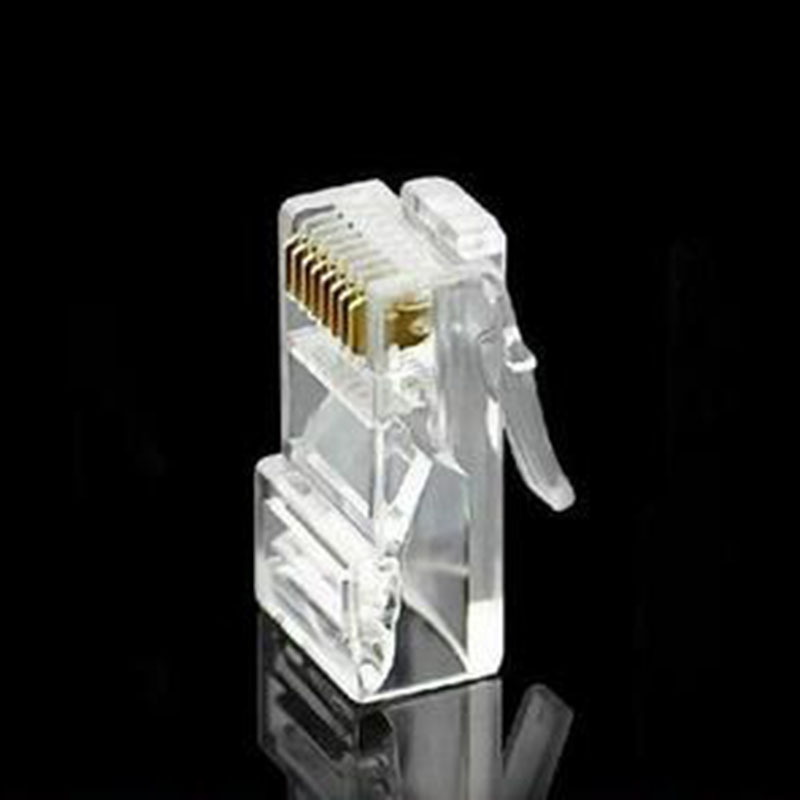 100 stks Cat5 RJ45 8P8C Netwerkkabel crystal Connector AMP 8Pin Crimp Modulaire Plug