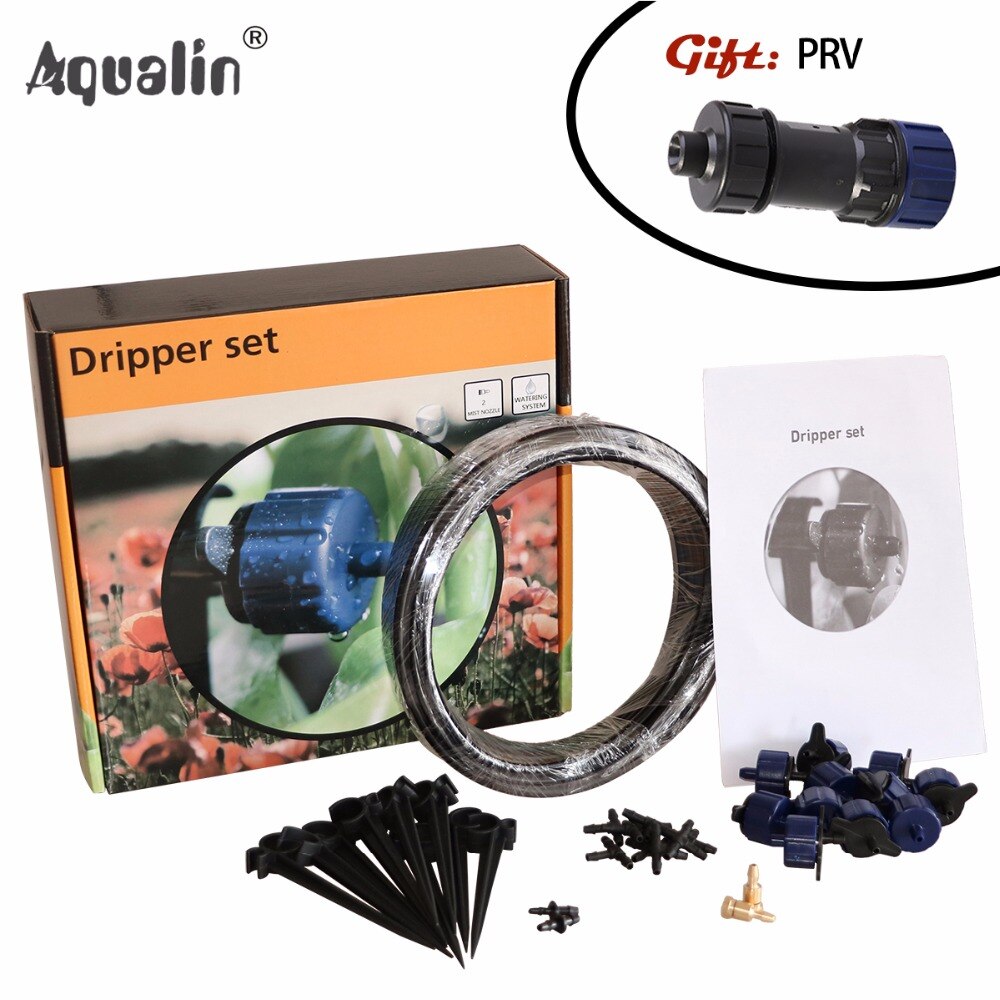 10m Automatic Micro Drip Irrigation System Garden Drippers Watering Kits and Pressure Reducing Valve#26301-3