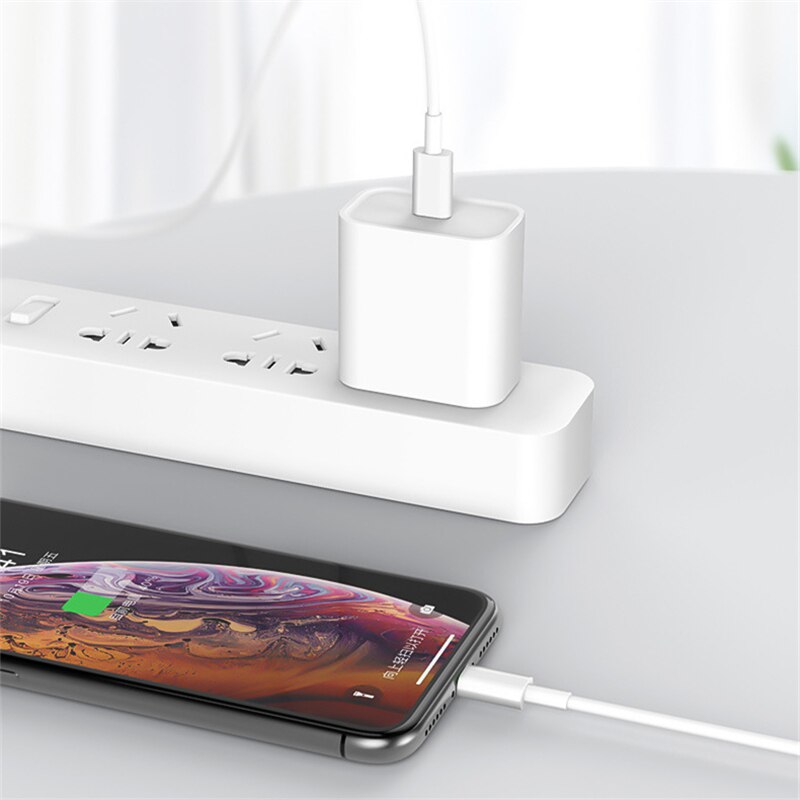 18w pd cabo de carregamento rápido cabo de dados usb para iphone 11 pro xs max xr x 8 mais carregador rápido usb tipo-c para cabos de iluminação 1m 2m