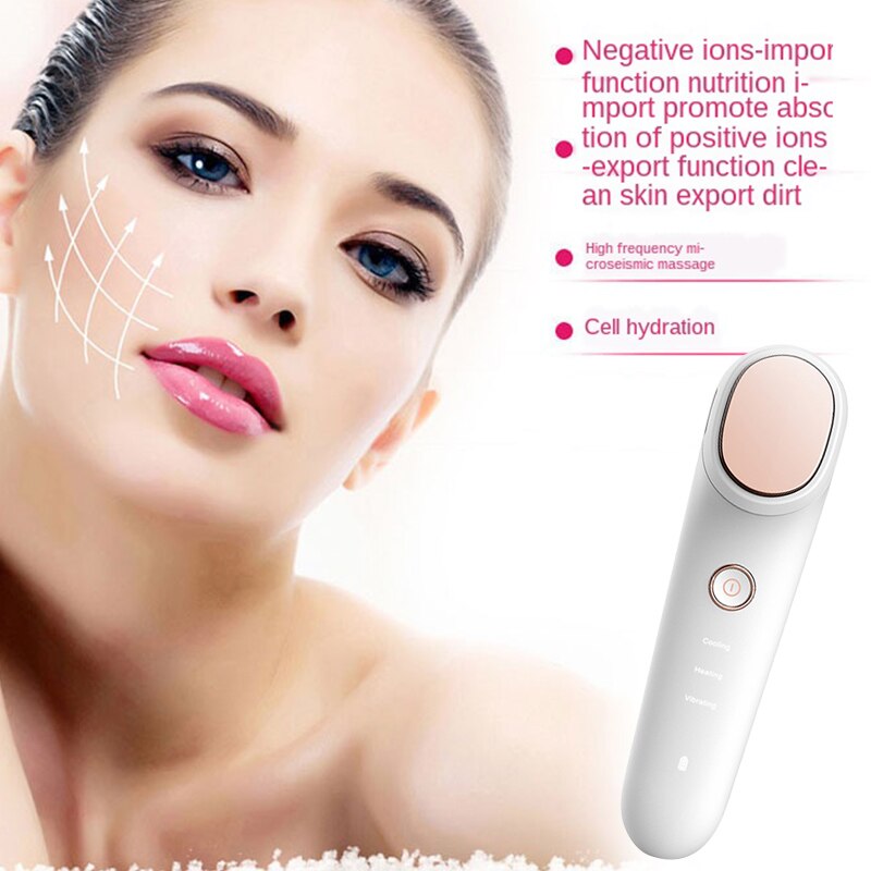 Mini Sonic Facial Massage Device Ionic Infusion Face Vibration Deep Cleansing Face SPA Beauty Machine