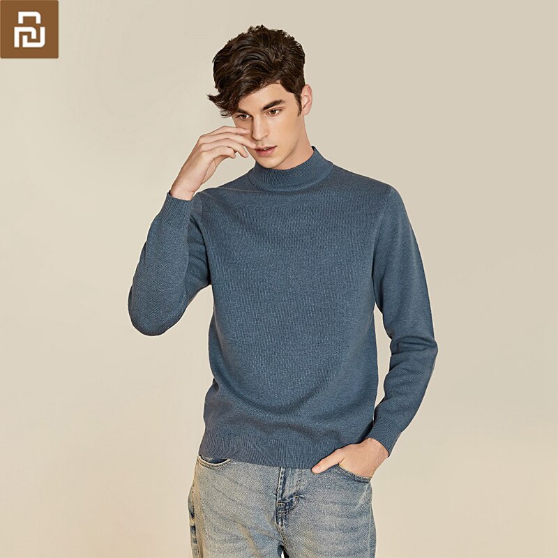 youpin DSDO Half-high collar sweater machine washable Warm Breathable skin-friendly basic bottoming shirt for man