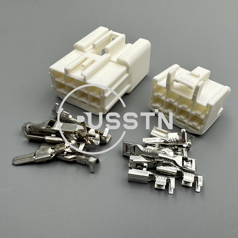 1 Set 8 Pin Automotive Unsealed Socket AC Assembly Plastic Housing Male Female Wiring Harness Connector 90980-11615