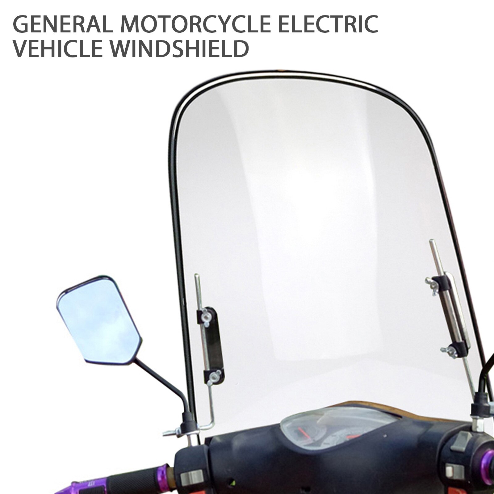 Folded Motorbike Transparent Clear Front Windshield For Motorcycle Motorbike Scooter ATV Motorcycle Accessories