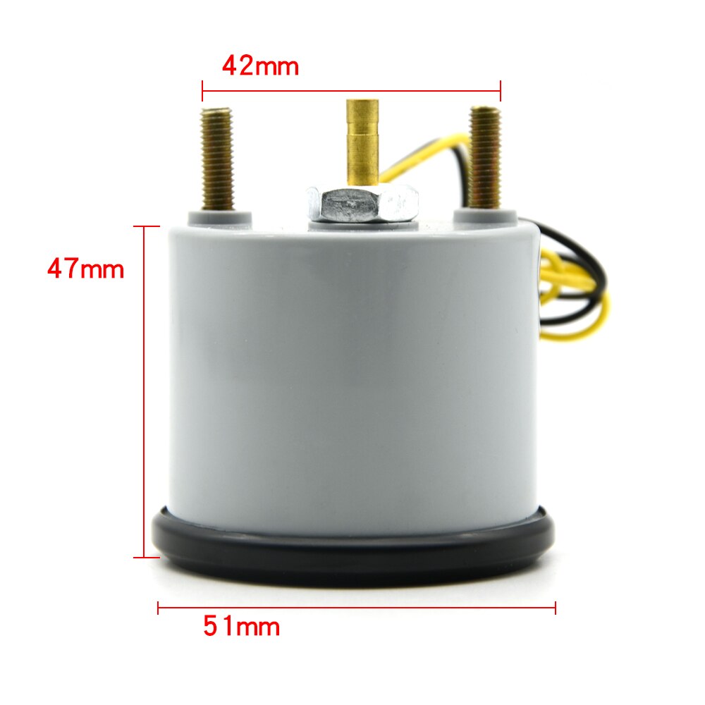 Jauge de voiture mécanique universelle Turbo Boost, 2 pouces 52MM, 35 PSI mètre, lunette LED blanche et noire