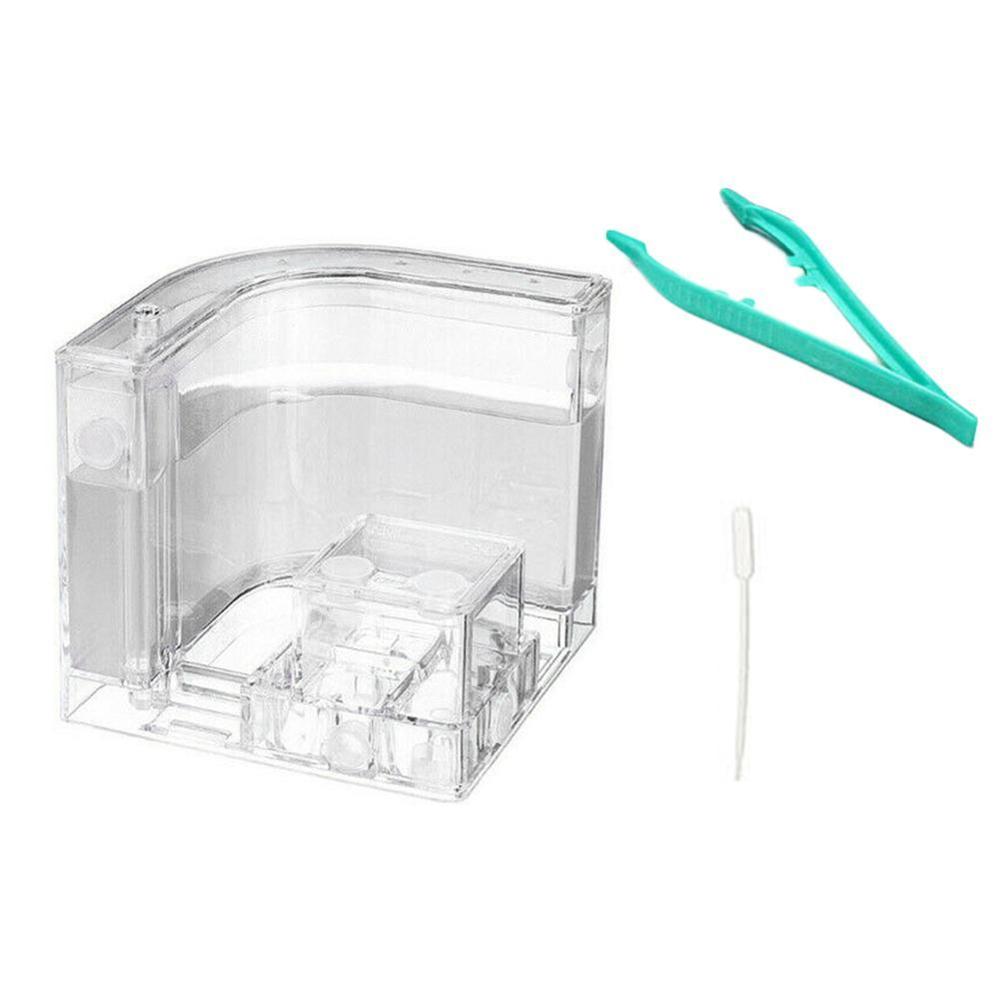 Large Acrylic Ant Farm with Feeding Area Big Ants House Ant Nest Villa Insect Pet Anthill Workshop 6 Layers 19.5*15*22cm: White