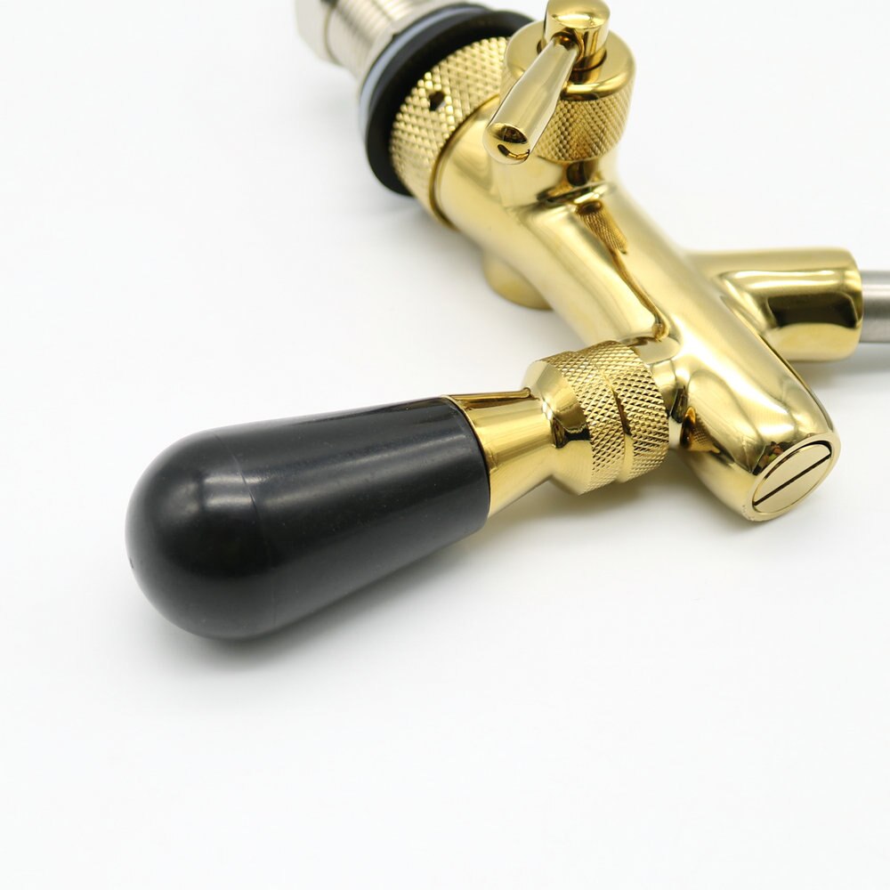 homebrew kegging beer tap for beer kegs,Flow Control beer faucet,homebrew making tap,brass draft beer tap Gold