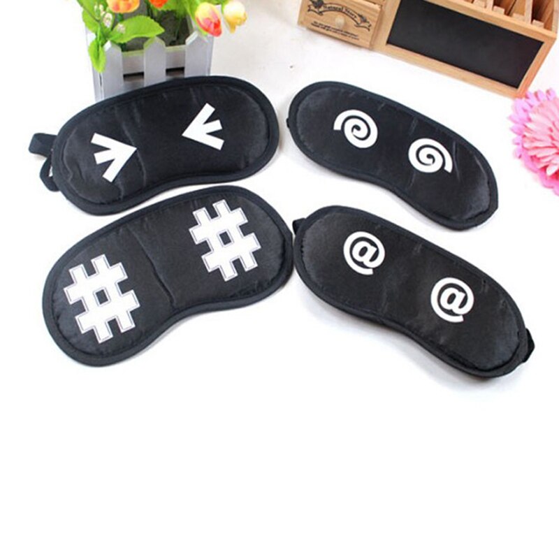 16 Style Sleeping Eye Mask Black Eye Shade Sleep Mask Black Mask Bandage On Eyes For Sleeping Emotion Sleep Mask