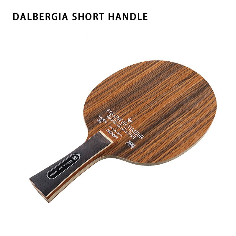 Pala de raqueta de tenis de mesa, 5 capas de madera + 2 capas de carbono, hoja de Ping Pong de alta velocidad para jugadores ofensivos de ataque rápido: short handle B