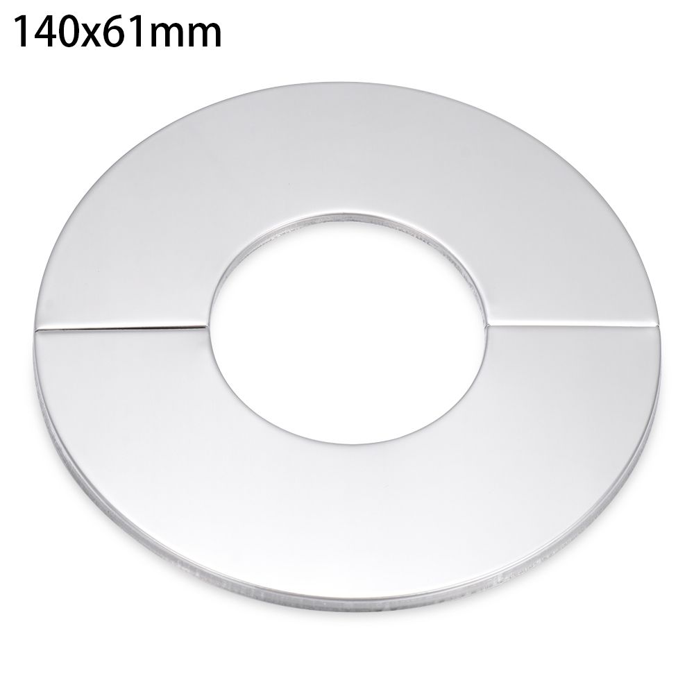 1Pc Zelfklevende Douche Kraan Decoratieve Cover Verchroomd Roestvrij Stalen Waterleiding Muur Covers Badkamer Accessoires: 140x61mm
