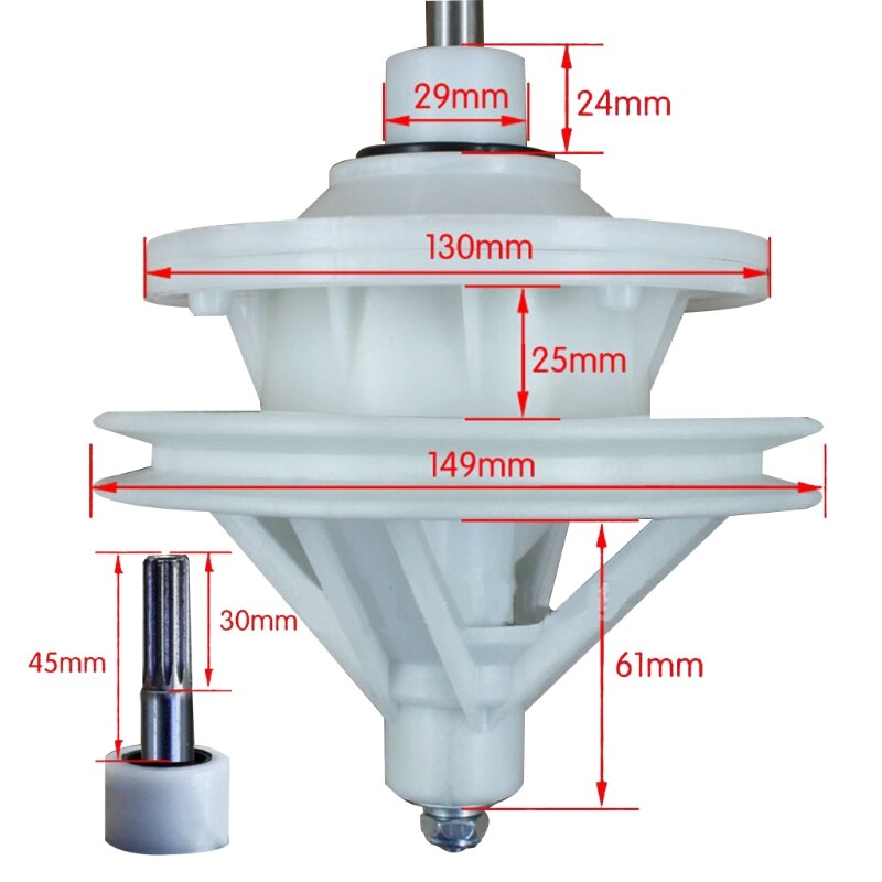 10 teeth shaft height 30/40/45/50mm Washing machine reducer: 45 C